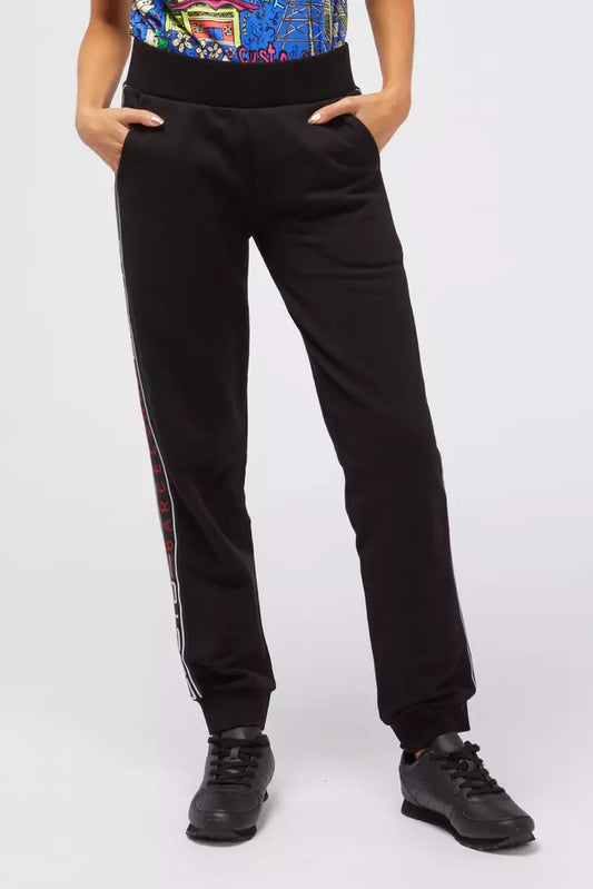 Custo Barcelona Black Cotton Women Sweatpant