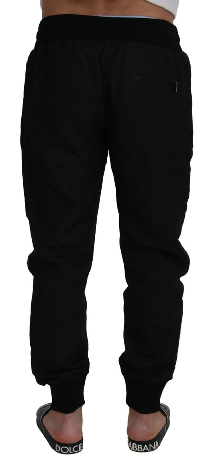 Dolce & Gabbana Elegant Black Jogger Pants for the Modern Man