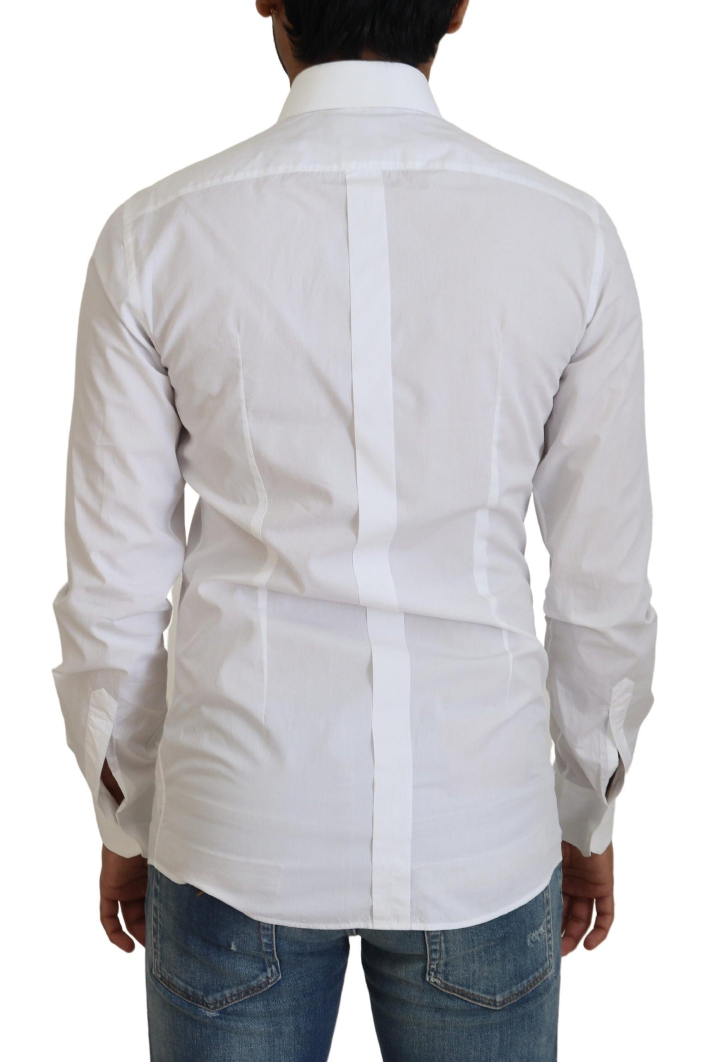 Dolce & Gabbana Elegant White Slim Fit Dress Shirt