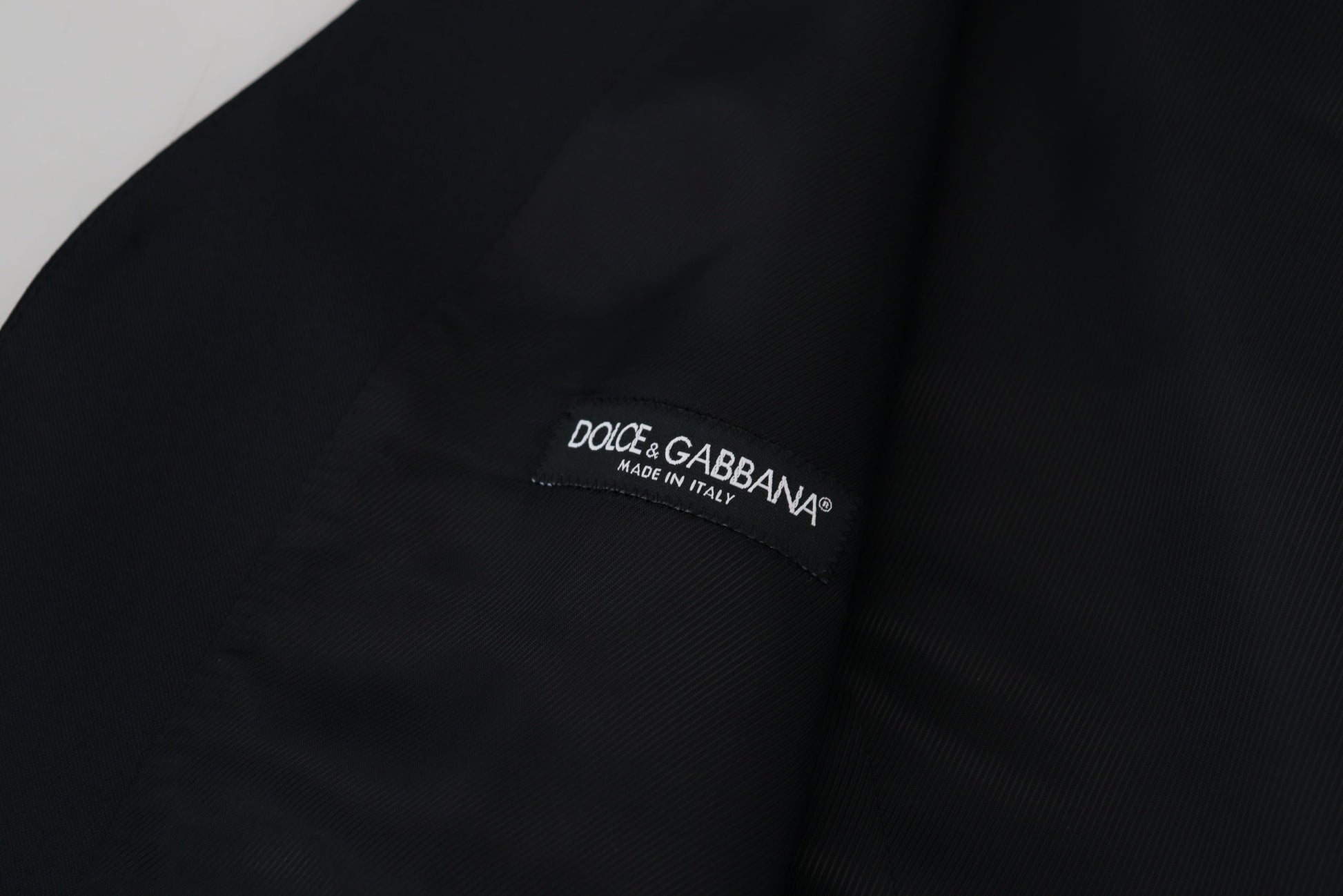 Dolce & Gabbana Elegant Black Formal Wool-Silk Dress Vest