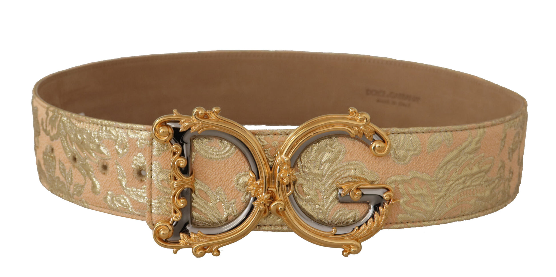 Dolce & Gabbana Elegant Leather Belt with Logo Buckle