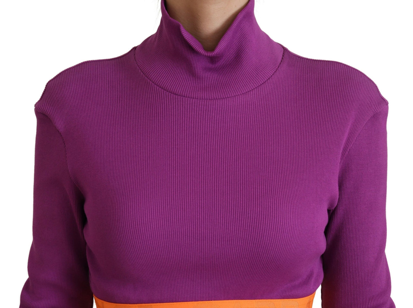 Dolce & Gabbana Elegant Purple Turtle Neck Pullover Sweater