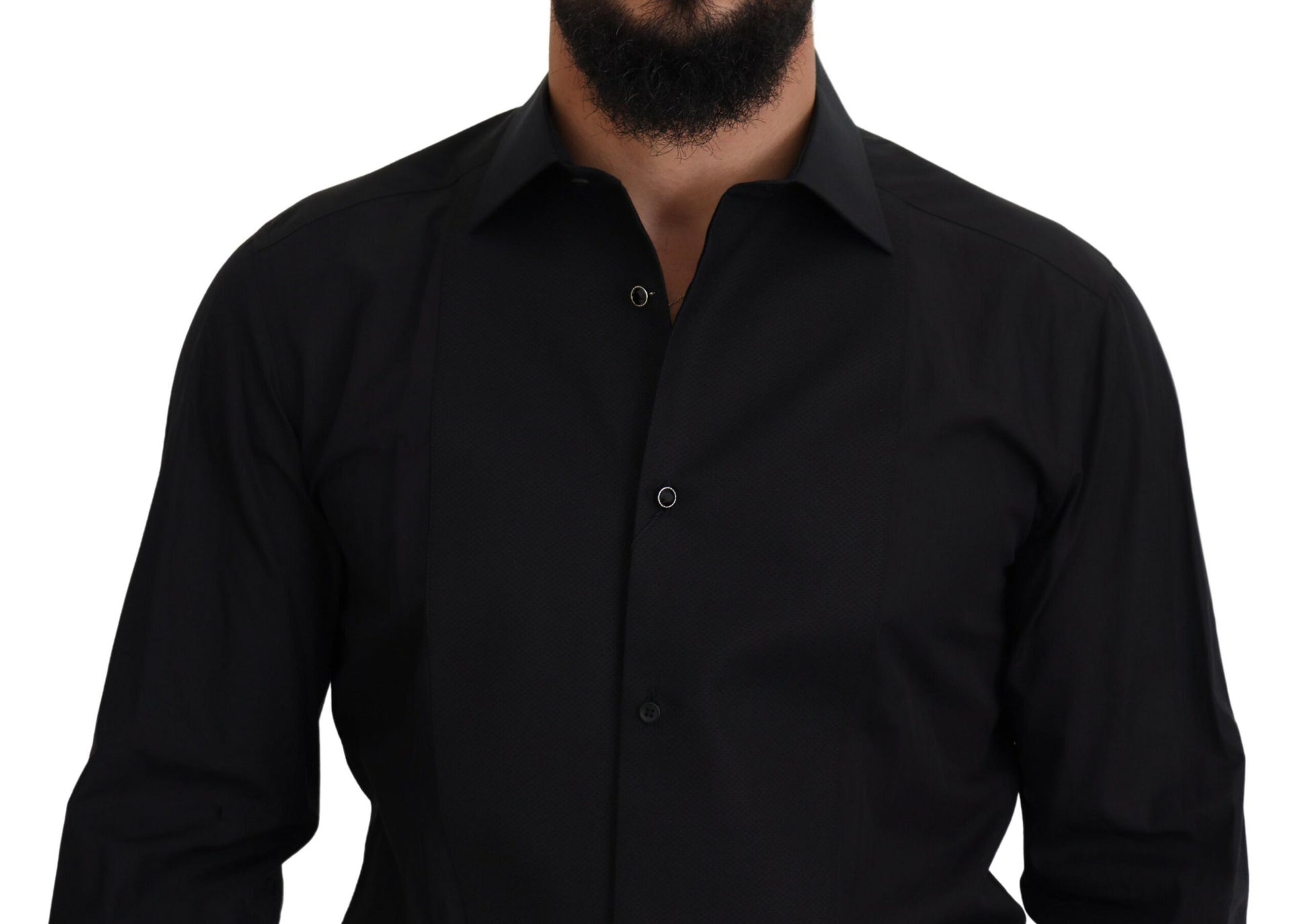 Dolce & Gabbana Elegant Black Formal Long Sleeve Shirt