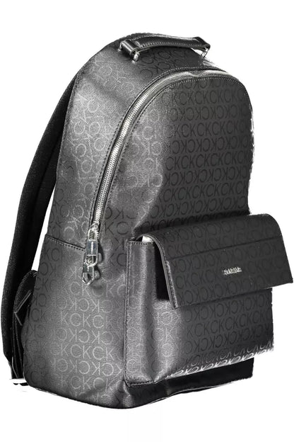 Calvin Klein Black Polyester Men Backpack