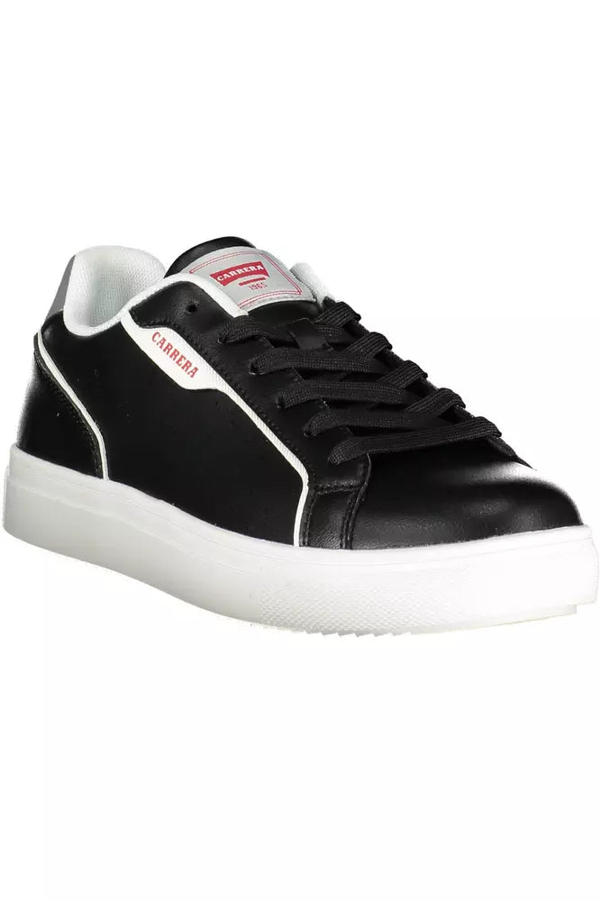 Carrera Sleek Black Sports Sneakers with Contrasting Accents