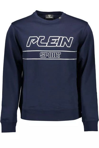 Plein Sport Blue Cotton Men Sweater