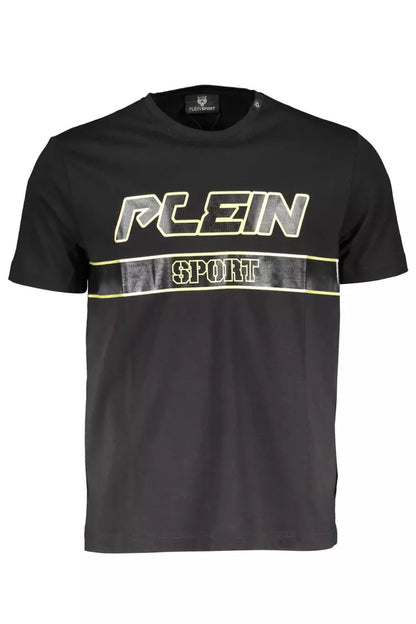 Plein Sport Black Cotton Men TShirt