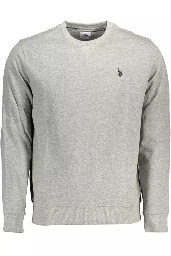 U.S. POLO ASSN. Gray Cotton Men Sweater