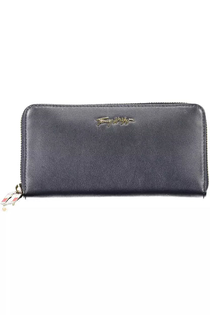 Tommy Hilfiger Blue Leather Women Wallet