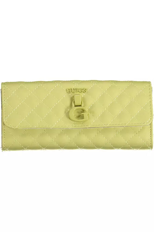 Guess Jeans Yellow Polyethylene Women Wallet