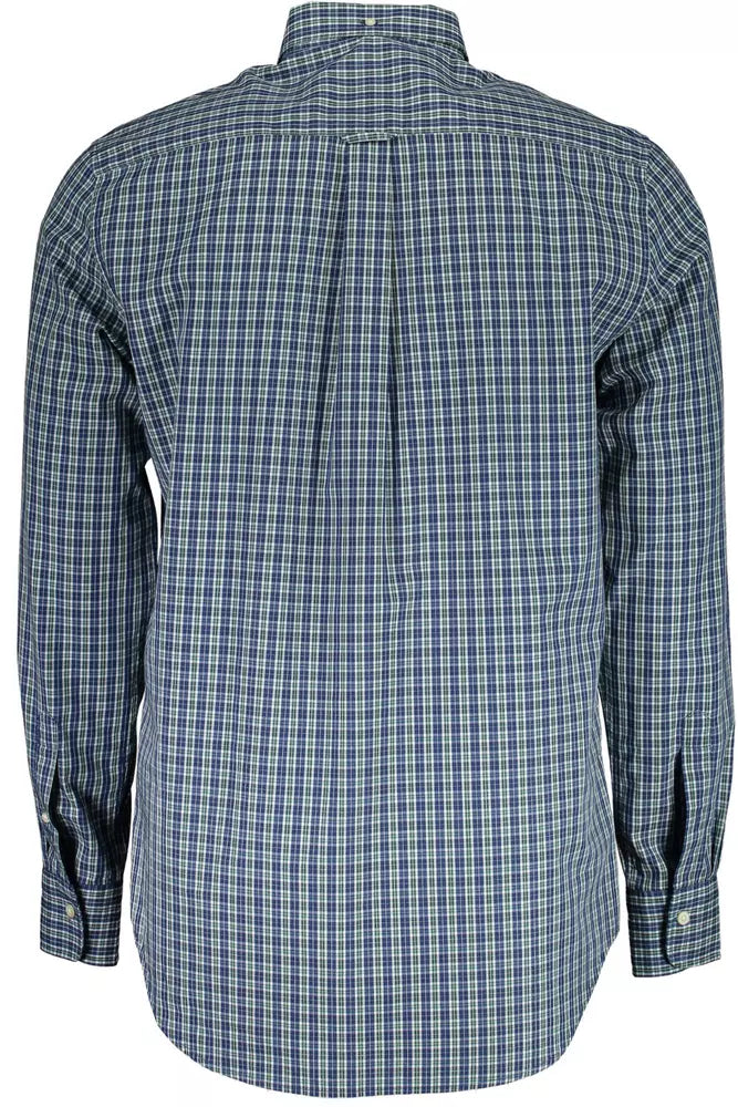 Gant Elegant Long-Sleeved Button-Down Green Shirt