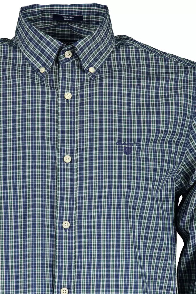 Gant Elegant Long-Sleeved Button-Down Green Shirt