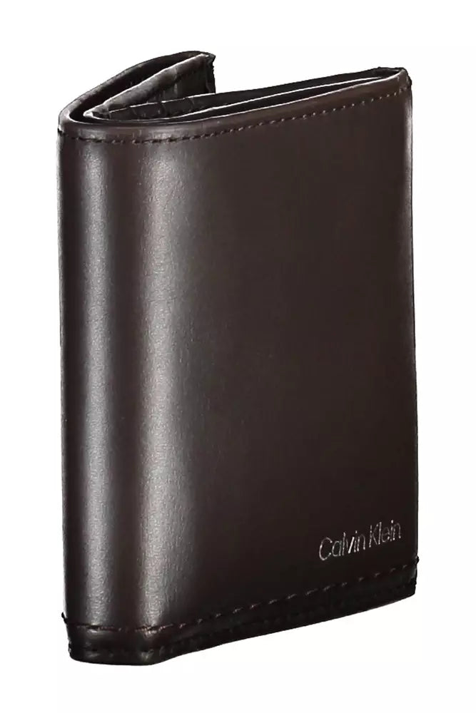 Calvin Klein Brown Leather Men Wallet