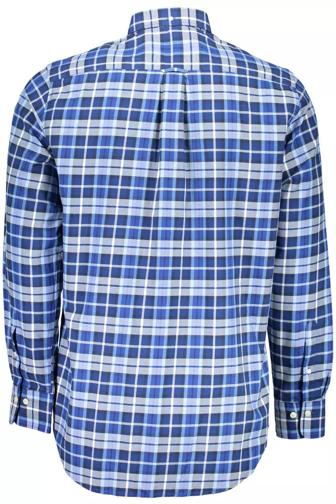 Gant Classic Blue Cotton Long Sleeve Shirt