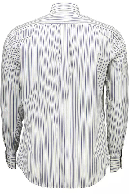 Harmont & Blaine Elegant White Cotton Shirt with Logo Detail