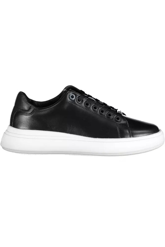 Calvin Klein Black Leather Women Sneaker