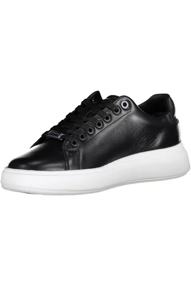 Calvin Klein Black Leather Women Sneaker