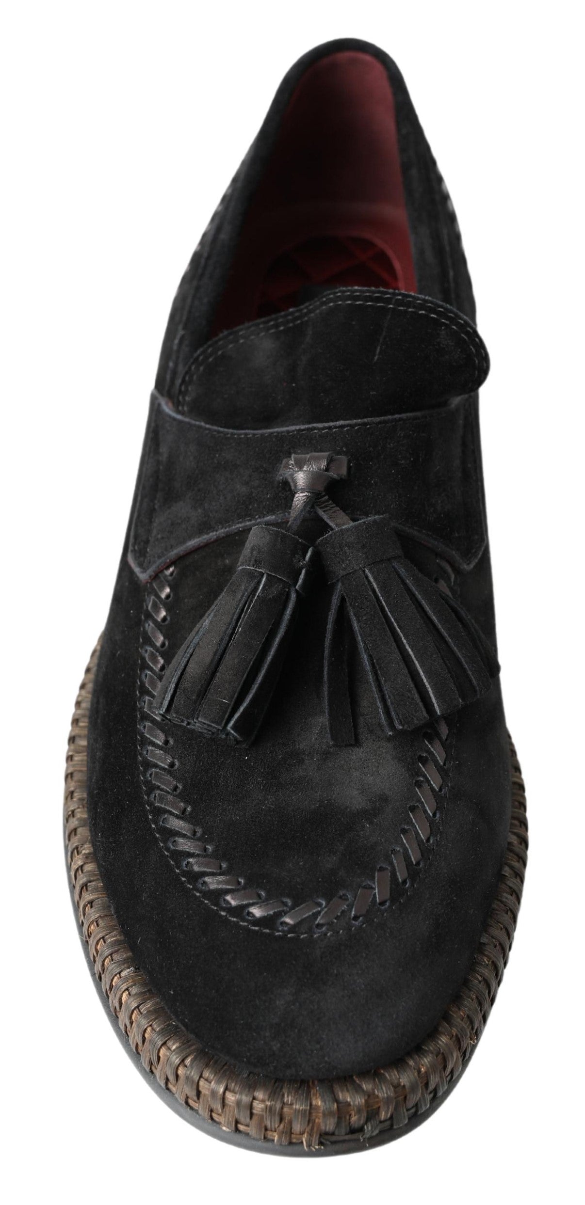 Dolce & Gabbana Elegant Black Suede Espadrilles Sneakers