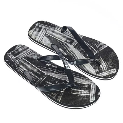 Just Cavalli Black EVA Men Sandal