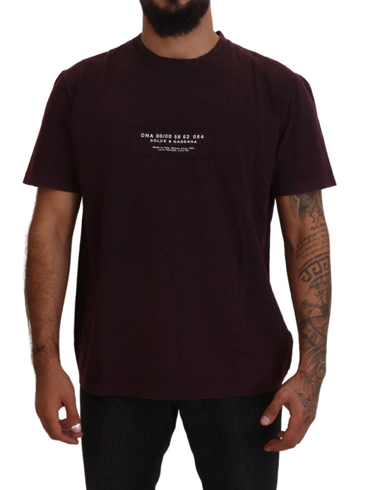 Dolce & Gabbana Elegant Bordeaux Crewneck Tee