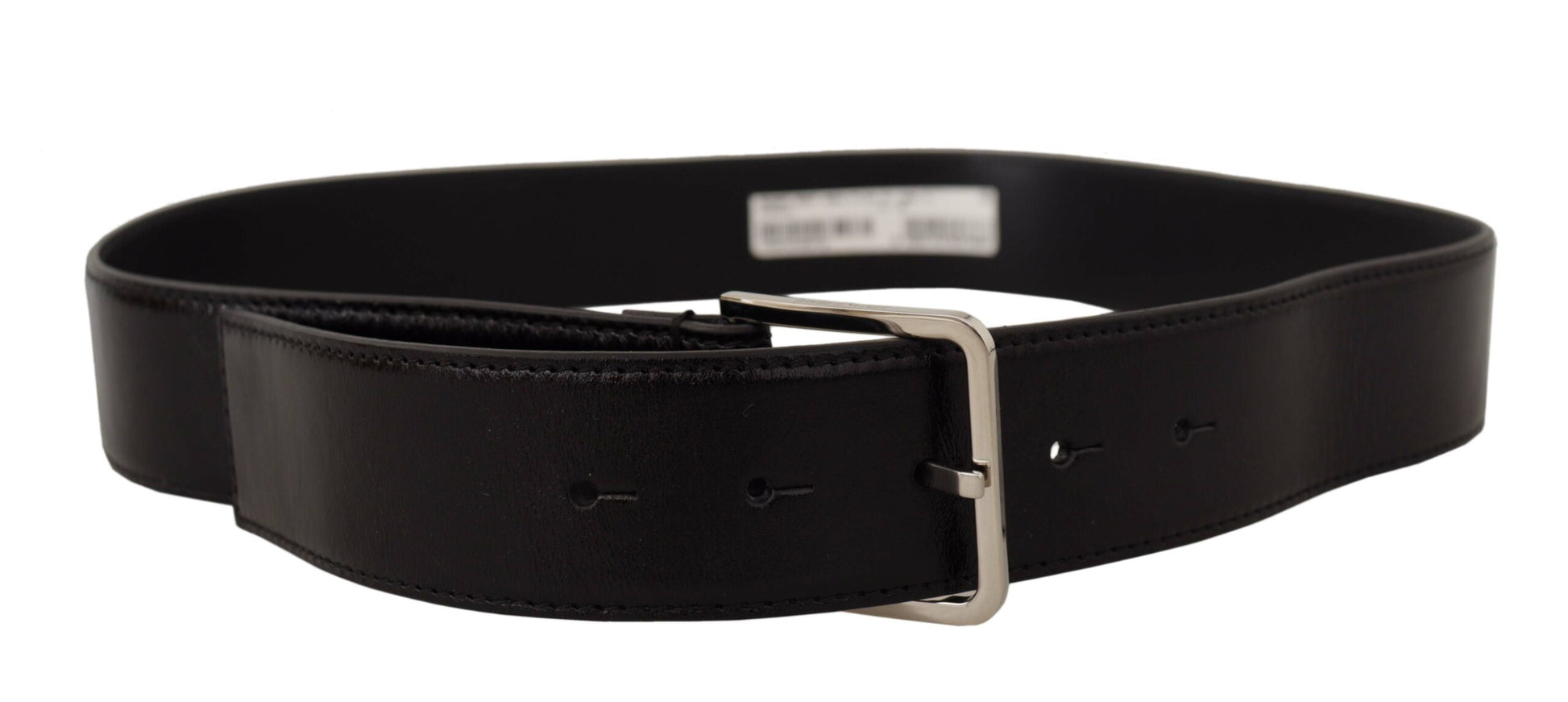 Dolce & Gabbana Elegant Leather Belt with Metal Buckle