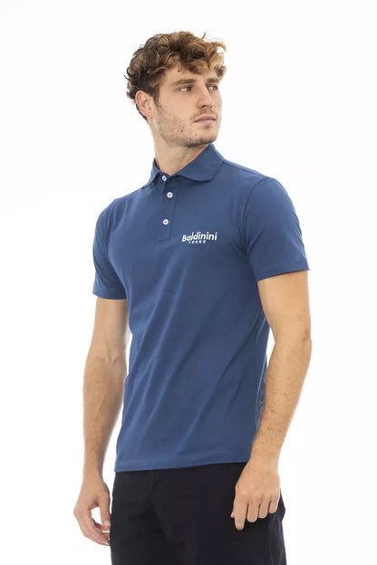 Baldinini Trend Blue Cotton Men Polo