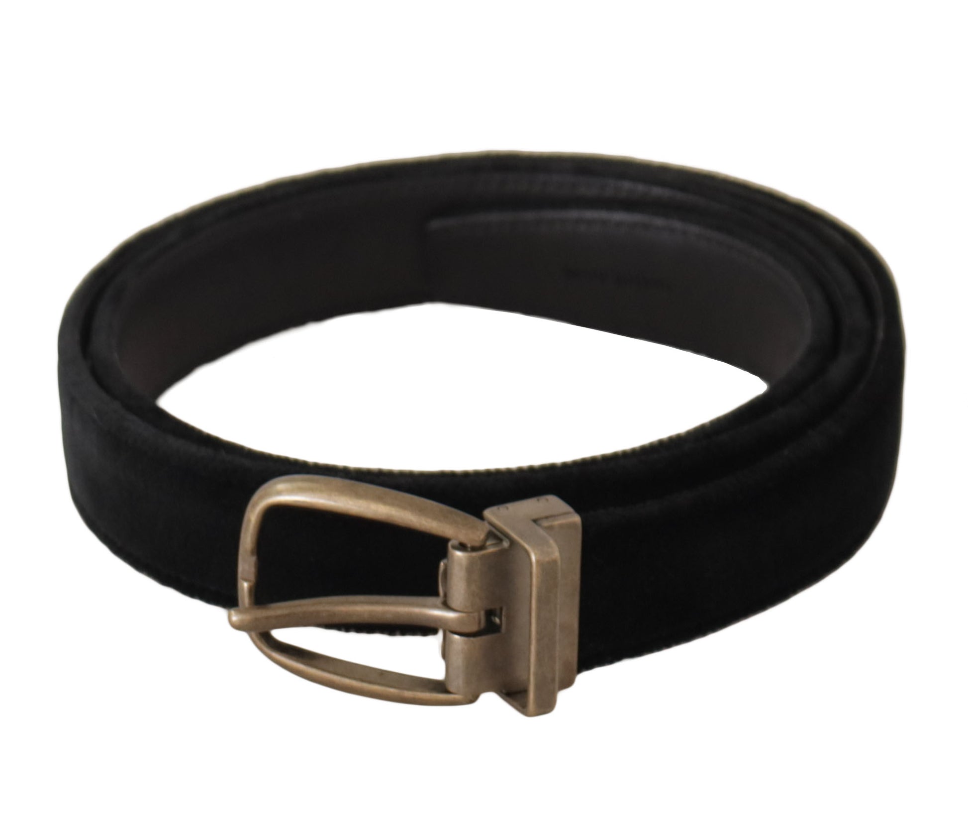 Dolce & Gabbana Elegant Black Leather Designer Belt