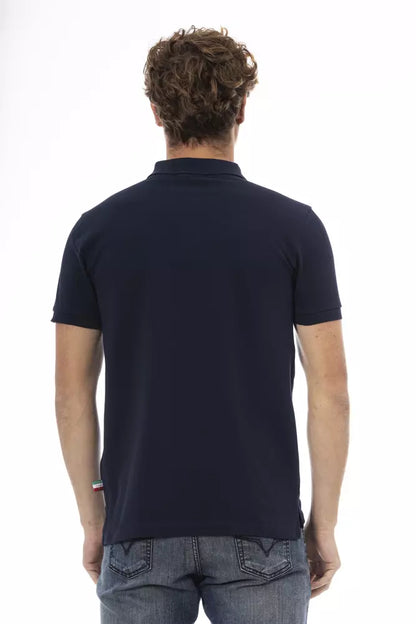 Baldinini Trend Blue Cotton Men Polo Shirt