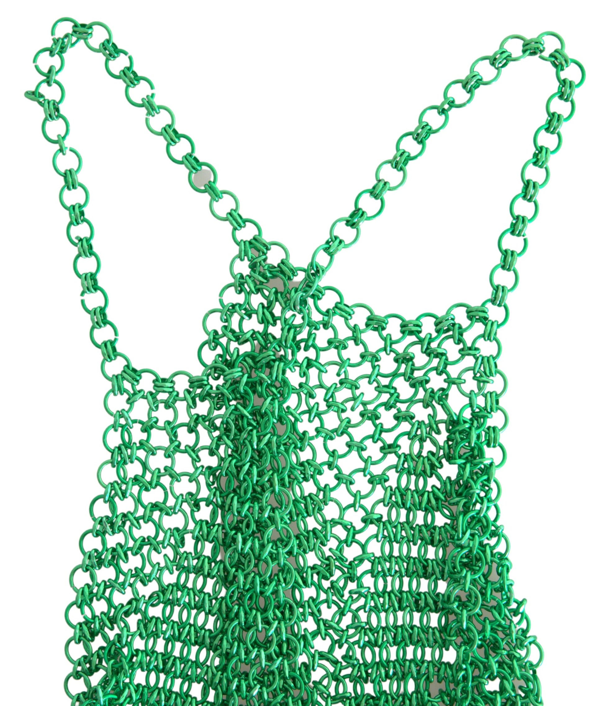 Dolce & Gabbana Emerald Halter Cropped Tank Top