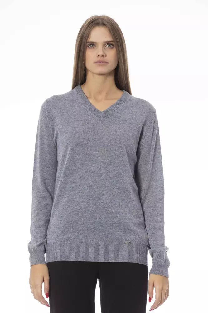 Baldinini Trend Gray Viscose Women Sweater