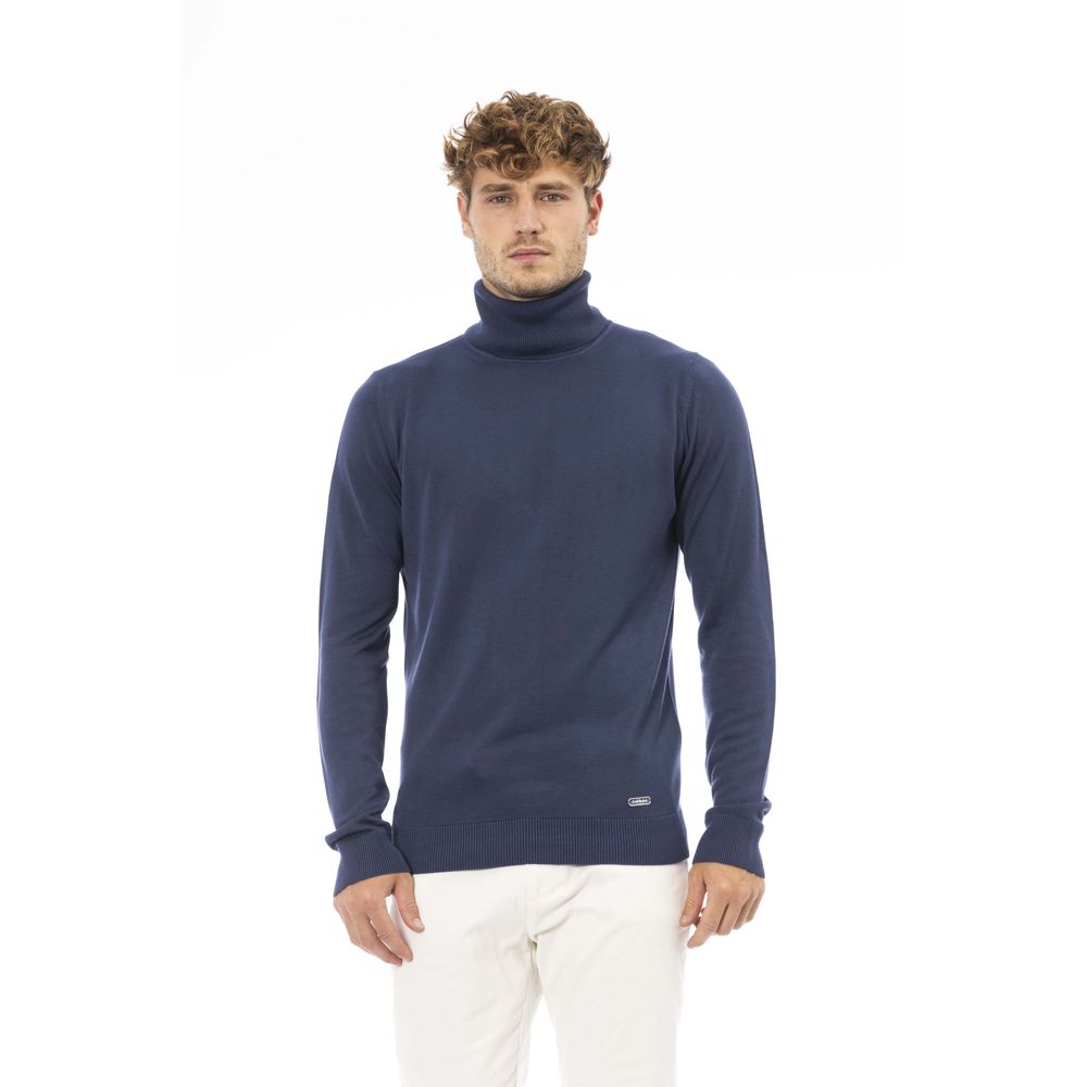 Baldinini Trend Blue Modal Men Sweater