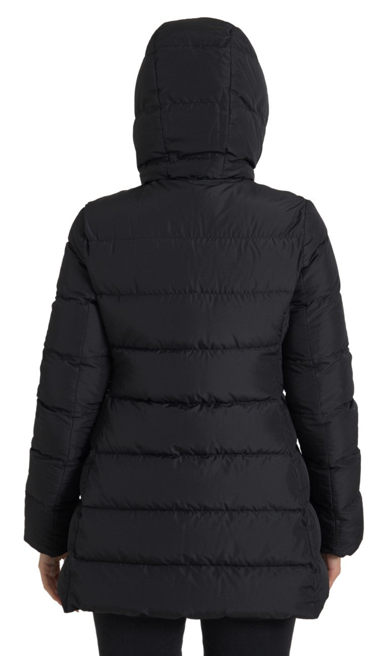 Dolce & Gabbana Elegant Full Zip Black Hooded Jacket