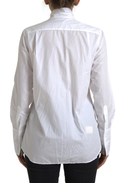 Dolce & Gabbana Elegant White Cotton Long Sleeve Shirt