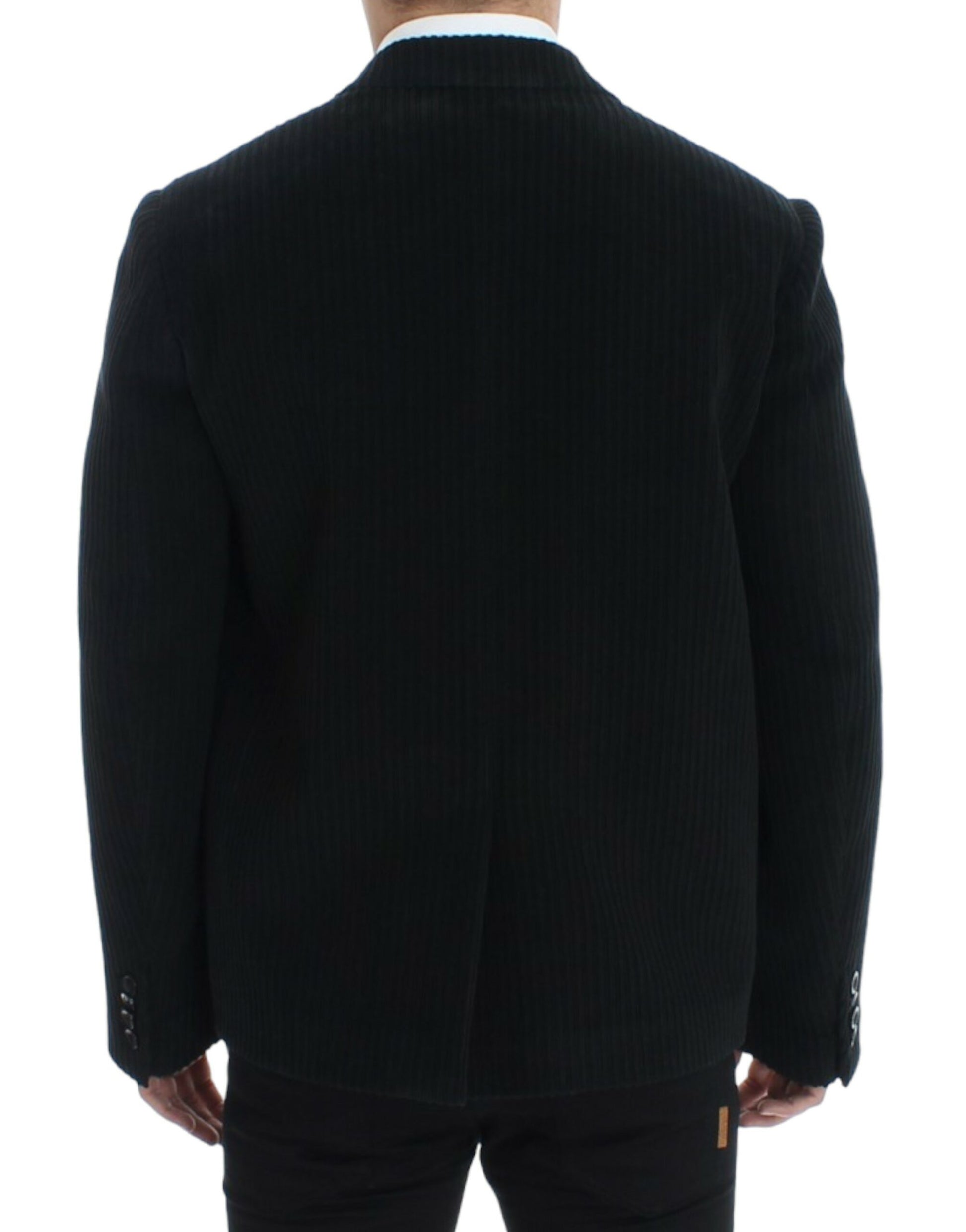 Dolce & Gabbana Elegant Black Martini Blazer Jacket