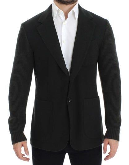 Dolce & Gabbana Elegant Green Cashmere Blazer Jacket