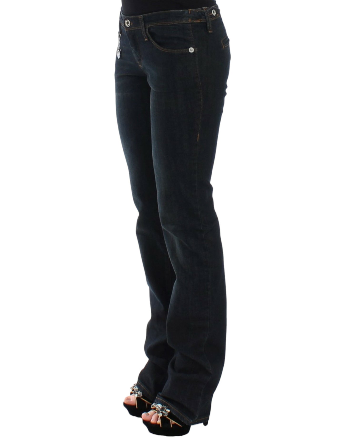 Costume National Chic Blue Slim Fit Denim Delight