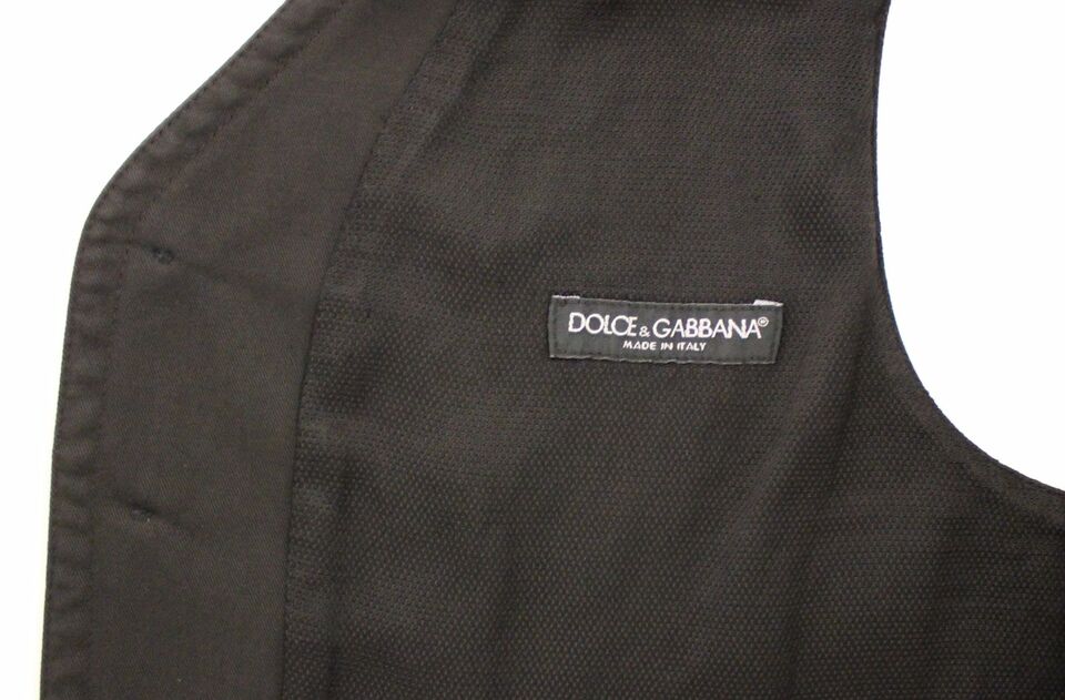 Dolce & Gabbana Elegant Black Dress Vest