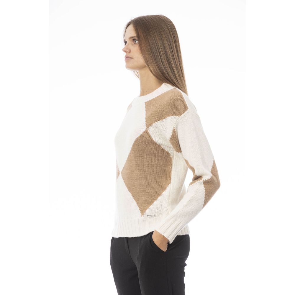 Baldinini Trend Beige Wool Women Sweater