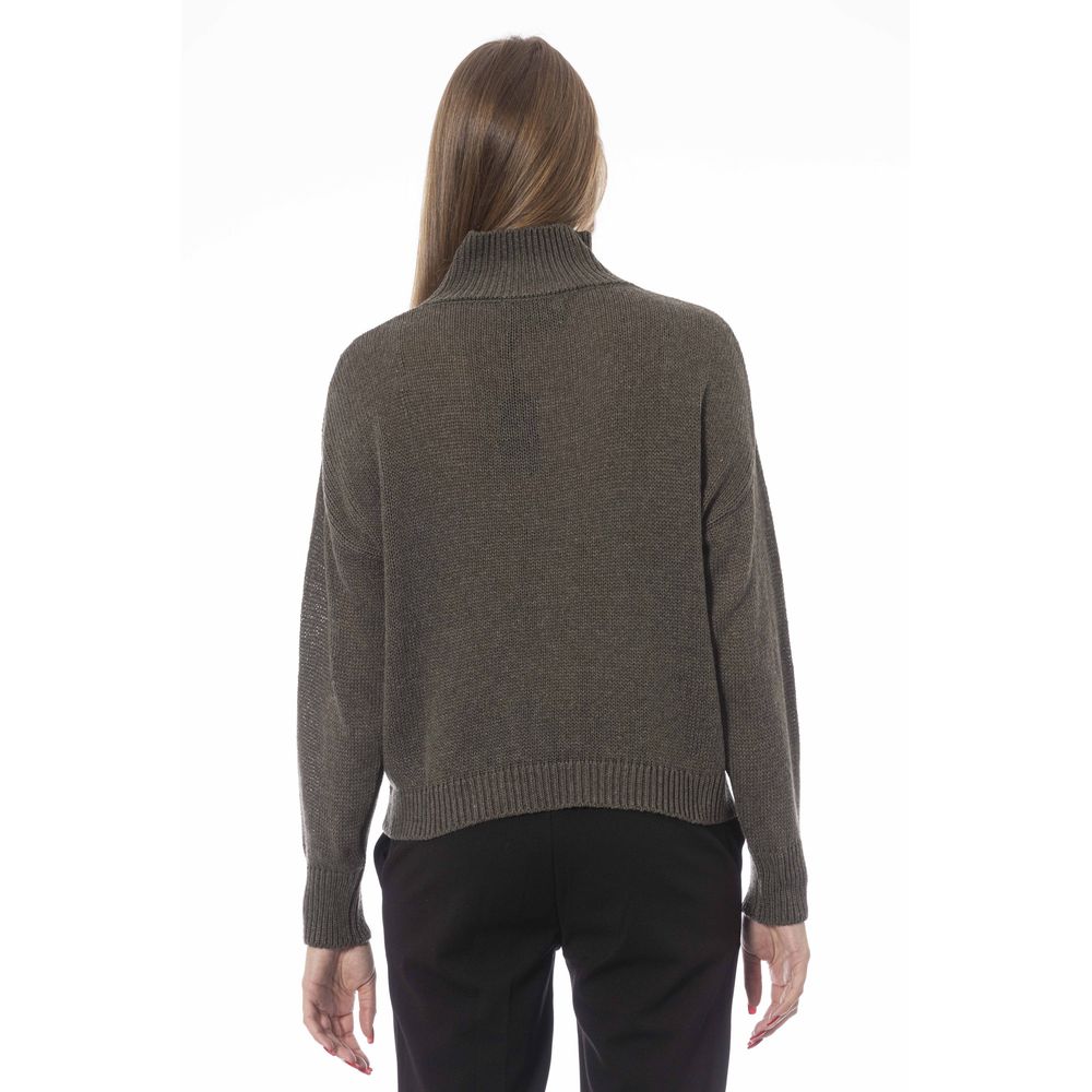 Baldinini Trend Green Wool Women Sweater