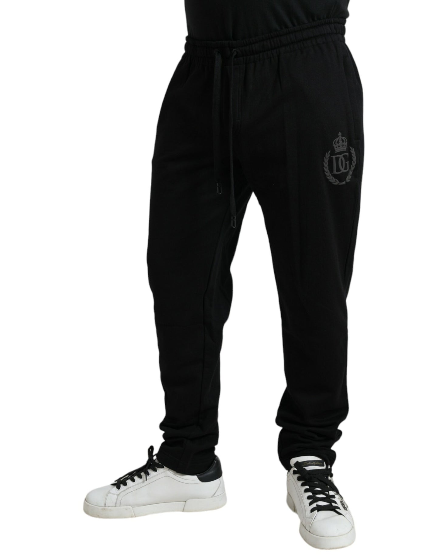 Dolce & Gabbana Elegant Black Cotton Jogger Pants