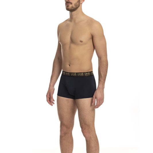 Cavalli Class Blue Cotton Men Trunk