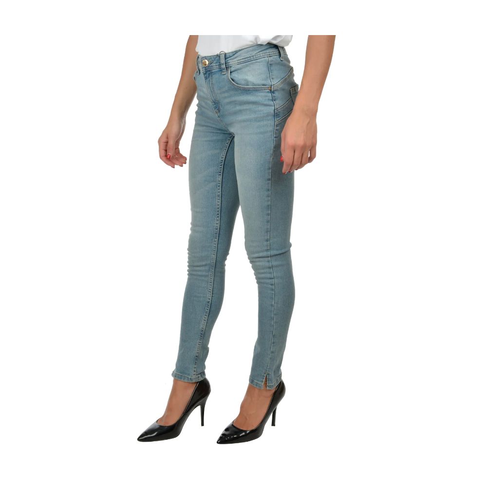 Yes Zee Light Blue Cotton Women's Skinny Jean