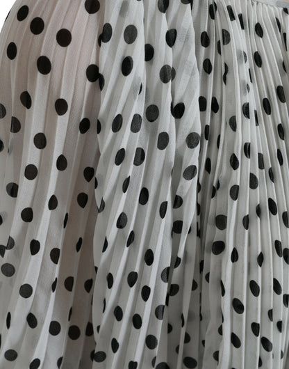 Dolce & Gabbana Elegant Polka Dots Maxi Dress