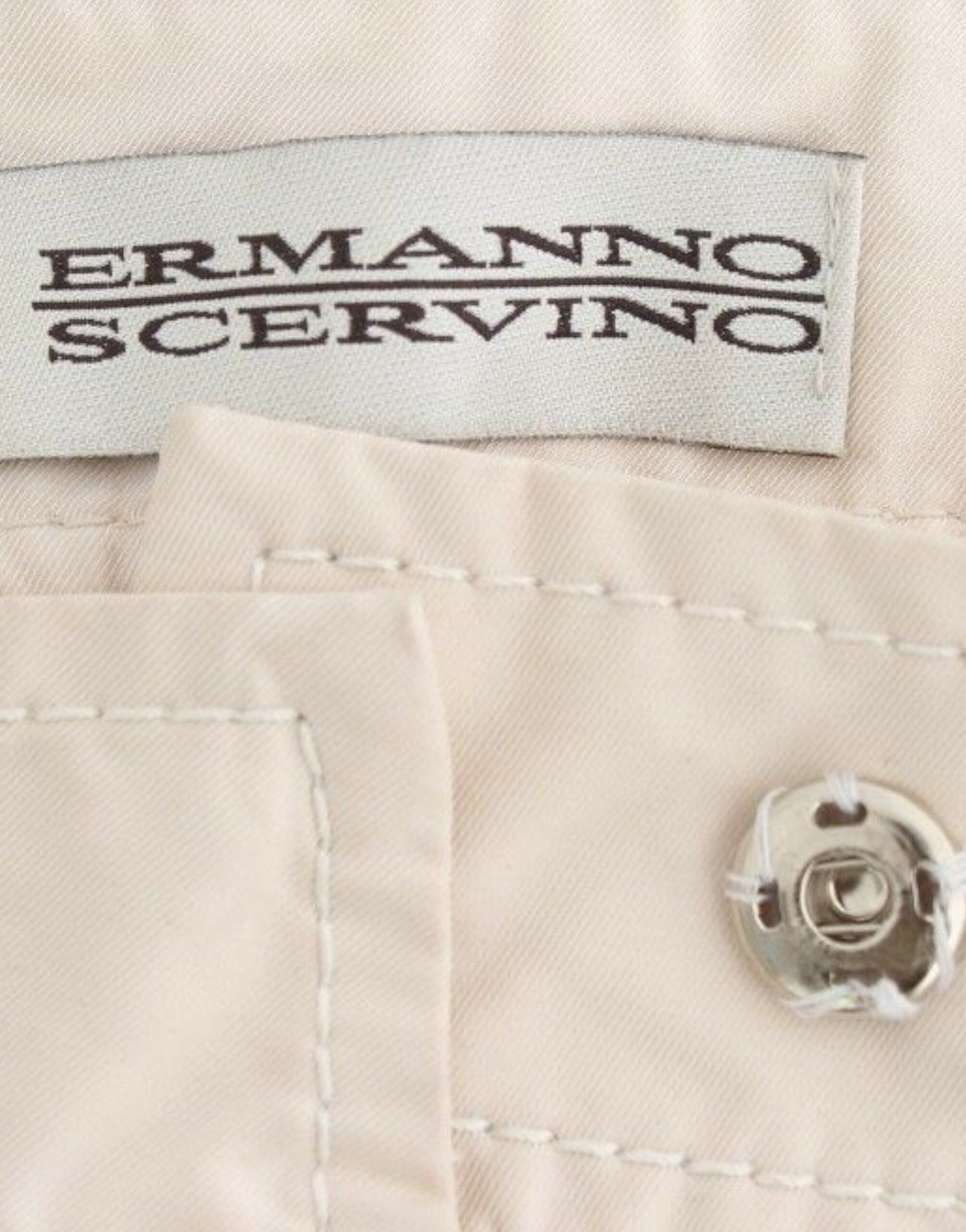 Ermanno Scervino Chic Beige Chino Pants - Elegance Redefined