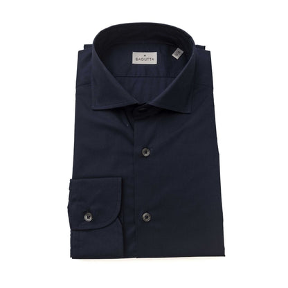 Bagutta Blue Cotton Men's Shirt