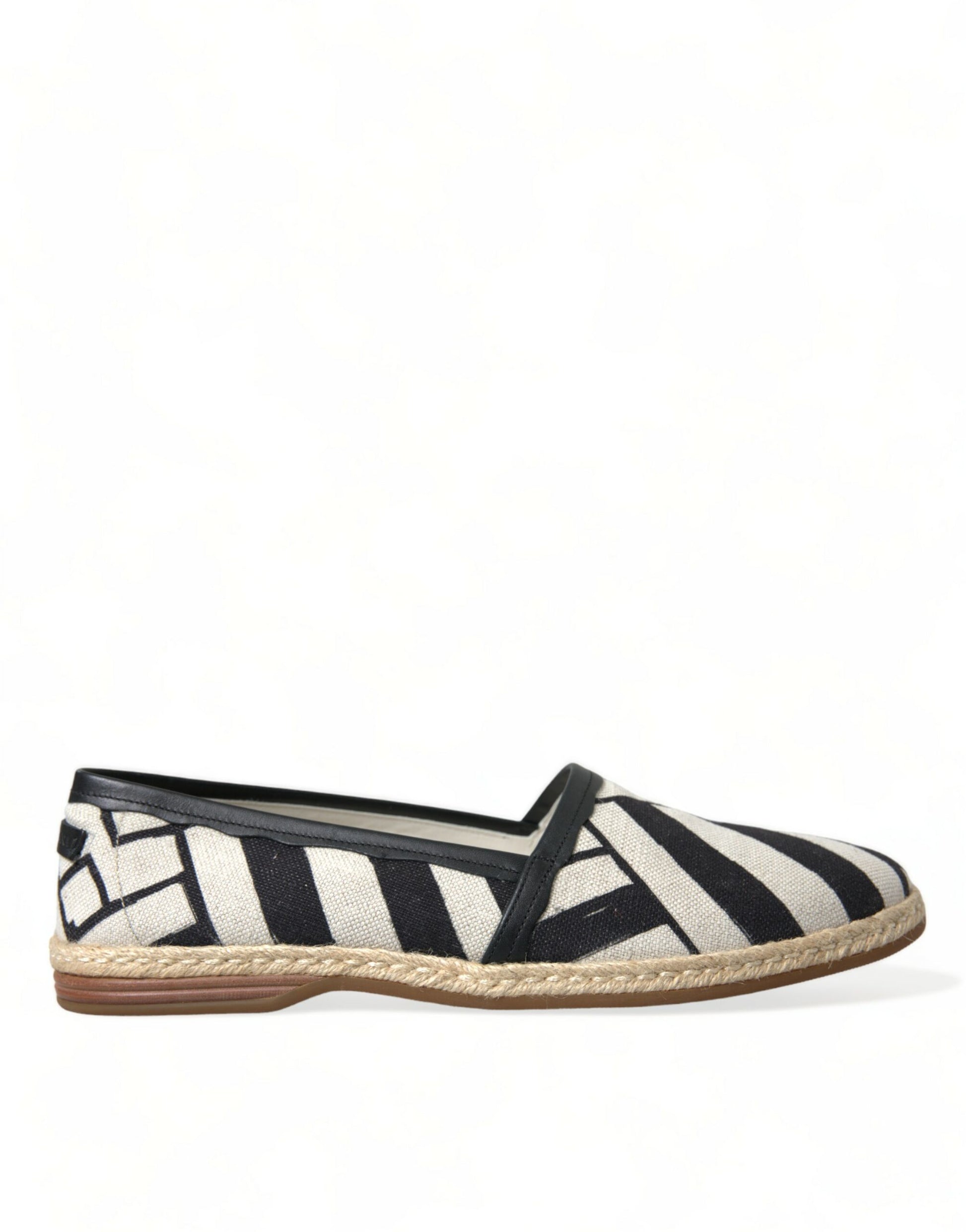 Dolce & Gabbana Chic Striped Canvas Espadrilles