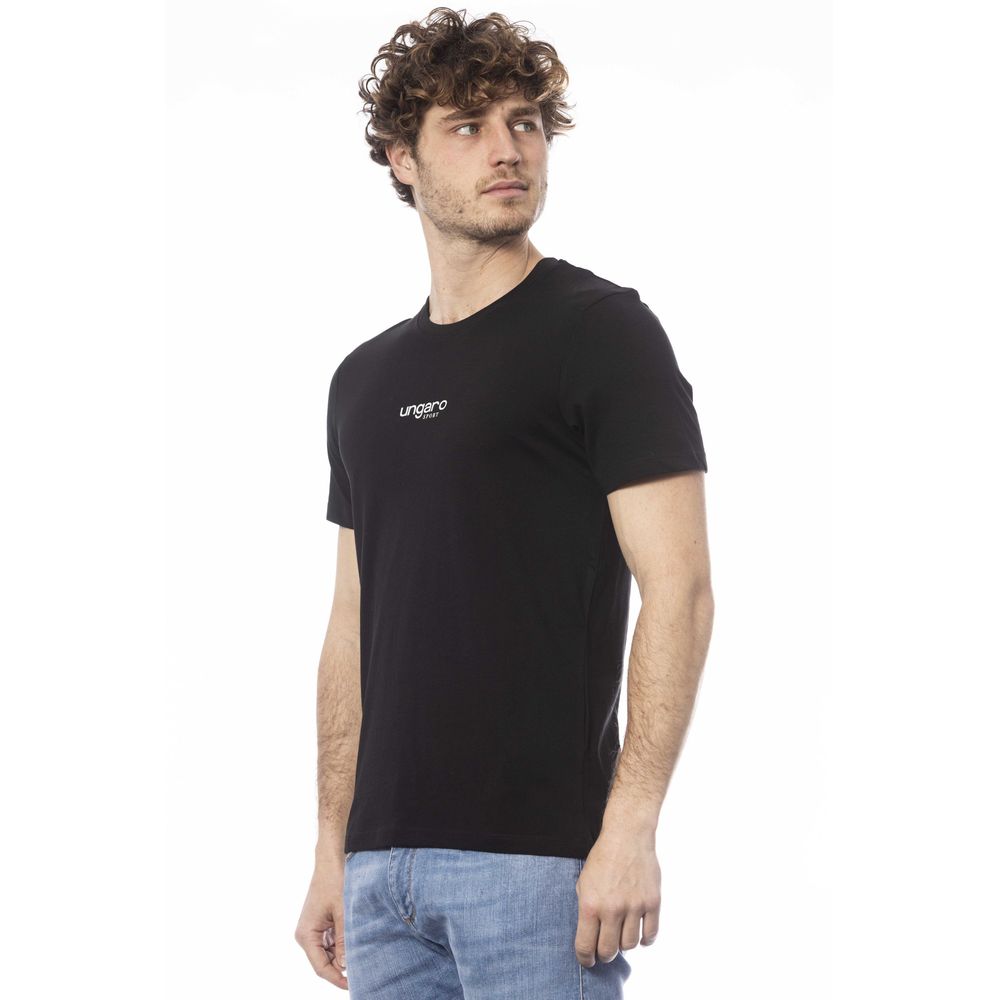 Ungaro Sport Black Cotton Men T-Shirt