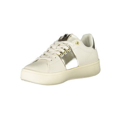 U.S. POLO ASSN. Beige Laced Sports Sneakers with Contrast Details