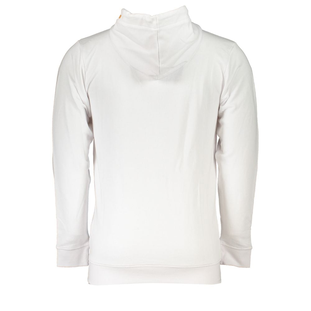 Cavalli Class White Cotton Mens Hooded Sweater