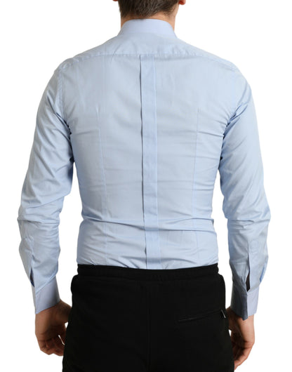 Dolce & Gabbana Elegant Slim Fit Sky Blue Dress Shirt